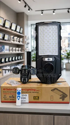 450W 2-in-1 Solar Street Light with AI Triple-Lens Camera