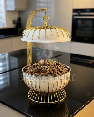 Chafing Dish ya Kifahari ya Lita 8 ya Chuma cha Kutumika na Dekelo la Kunyongwa