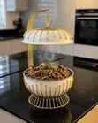 Chafing Dish ya Kifahari ya Lita 8 ya Chuma cha Kutumika na Dekelo la Kunyongwa - 1
