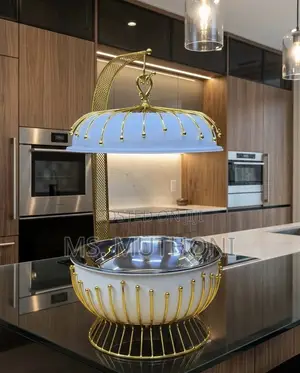 Chafing Dish ya Kifahari ya Lita 8 ya Chuma cha Kutumika na Dekelo la Kunyongwa