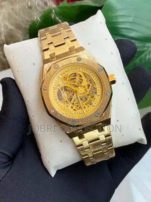 Audemars Piguet Automatic Watch ya Wanaume - Dhahabu
