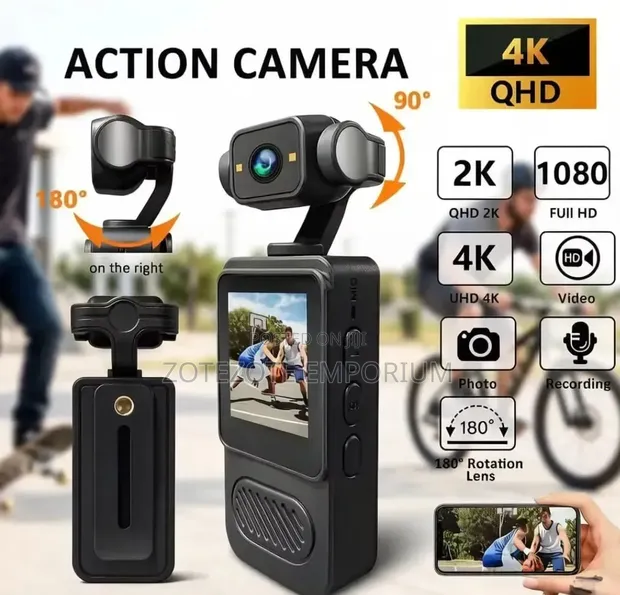 ION Portable Action Camera 4K WiFi Night Vision - 1