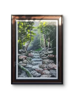 Nature Stream Original Painting Art