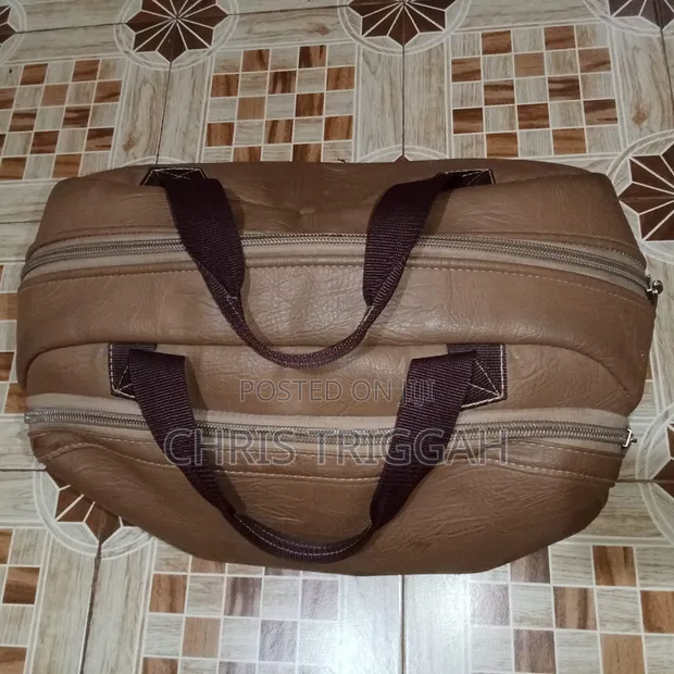 Bb Genuine Leather Large Travel Bag - 1