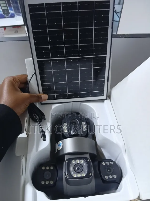 Triple Lens Solar PTZ WiFi Camera - 1