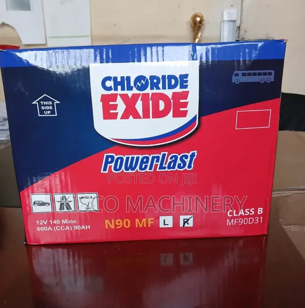 Chloride Powerlast N90 Betri ya Gari Isiyohitaji Matengenezo - 1