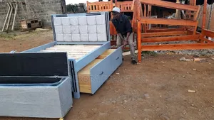 Brand New Upholstered Storage Bed Set with Drawers (5x6/6x6)