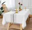 Kitambaa cha Meza ya Kulia cha Linen Rangi Nyingi Mpya 140x210cm - 3
