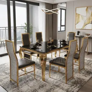 6 Seater Marble Dining Set - Premium Dining Furniture Nairobi