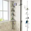 4-Tier Telescopic Corner Shelf Caddy Shower - 3