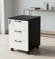 Kabati la Ofisi la 3-Drawer Pedestal - 4