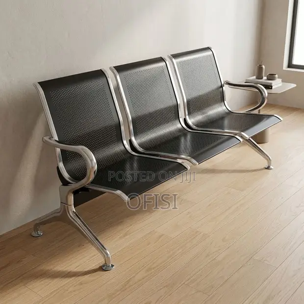 3 Seater Non-Padded Waiting Bench - 1