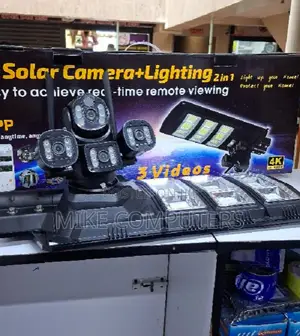 450W Solar Security Street Light with 4G PTZ Camera