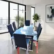 6 Seater Glass Top Dining Set - Brand New - 3