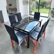 6 Seater Glass Top Dining Set - Brand New - 4
