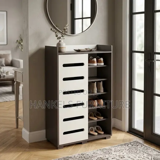 Modern Sliding Door Shoerack - 8 Tiers - 1