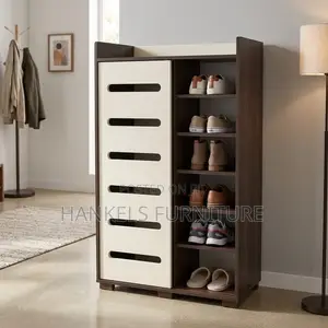 Modern Sliding Door Shoerack - 8 Tiers