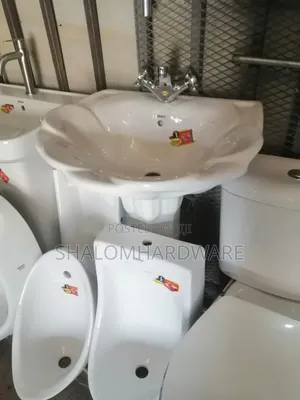 Floral Hand Wash Basin with Pedestal