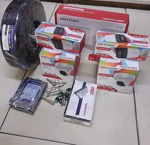 Mfumo wa CCTV wa Hikvision 4CH wenye Kamera 2 Dome + 2 Bullet (Audio)