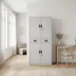 Kabati la Metali Milango 4 na Droo - Nyeupe - 5