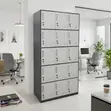 15 Locker Cabinet - Metal Office Storage - 1