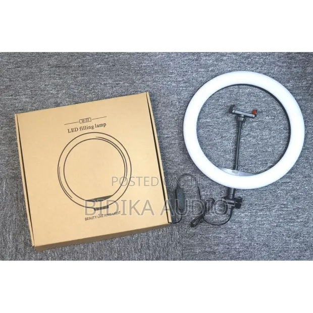 13 Inch 10W M33 LED Dimmable Ring Light (3200K-5500K) na USB Cable - 1