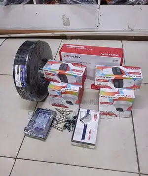 Mfumo wa CCTV wa Hikvision 4-Channel - Kamera 2 Dome, 2 Bullet na Sauti ya Njia Mbili