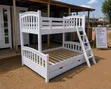 Brand New Heavy-Duty Wooden Bunk Bed Frame with Under-Bed Drawer (Twin Over Full) - 2