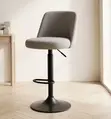 Modern Gray Height Adjustable Bar Stool - 4