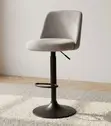 Modern Gray Height Adjustable Bar Stool - 5
