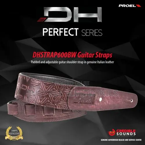 Proel DHSTRAP600BW Leather Guitar Strap - 1