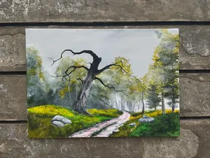 Hand-Painted Acrylic on Canvas Landscape