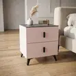 Modern Bedside Drawers - 2 Drawer Table - 2