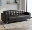 Sofa ya Ofisi ya Ngozi ya Viti 3 - 1