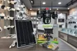 Black Multi-Lens Solar PTZ Security Camera System - 1