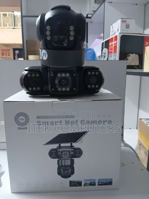 Three Lens Solar WiFi PTZ Security Camera