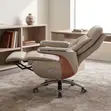 Office PU Leather Chair with Modern Armrest - 3