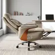 Office PU Leather Chair with Modern Armrest - 5