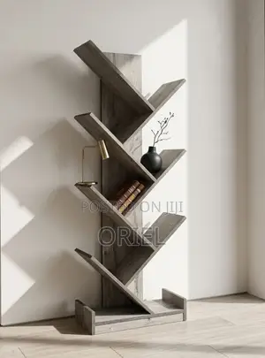 Tree Shaped Wooden Office Bookshelf