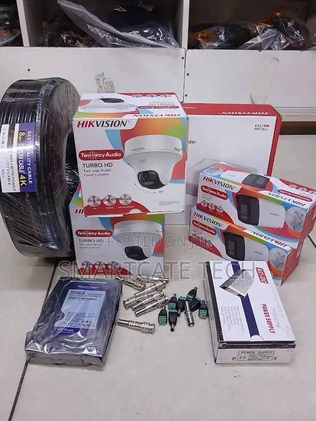 Hikvision 4-Channel CCTV Kit na Kamera 2 Dome & 2 Bullet - 1