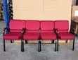 Modern Fabric Church Chair with Armrests - 3