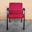 Modern Fabric Church Chair with Armrests - 4