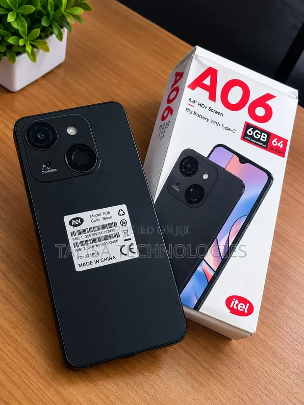 New Itel A06 64GB Black - 1