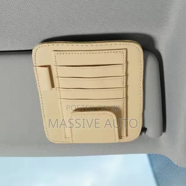 Car Sun Visor Organizer with Document Holder & Pen Holders - 1