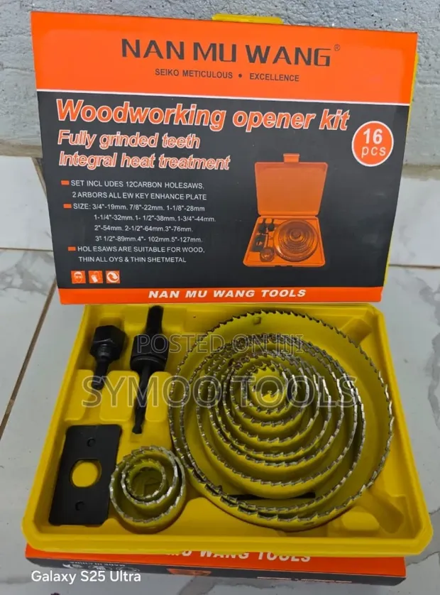 16-Piece Woodworking Hole Opener Kit - 1