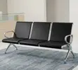 3-Seater Full Leather Padded Office Bench - 5
