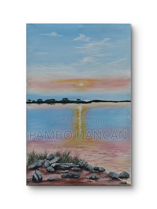 Uchoraji wa Acrylic wa Machweo - 1