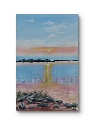 Acrylic Sunset Painting