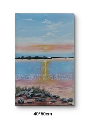Acrylic Sunset Painting