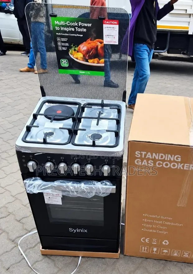 Syinix Cooker ya Kusimama 50x50 na Oven ya Umeme - 1